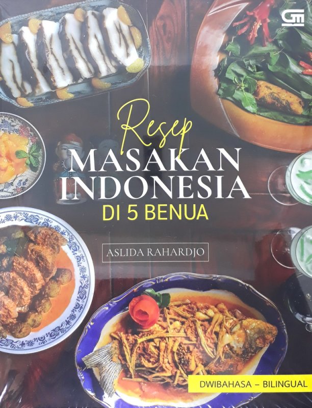 Cover Buku Resep Masakan Indonesia di 5 Benua