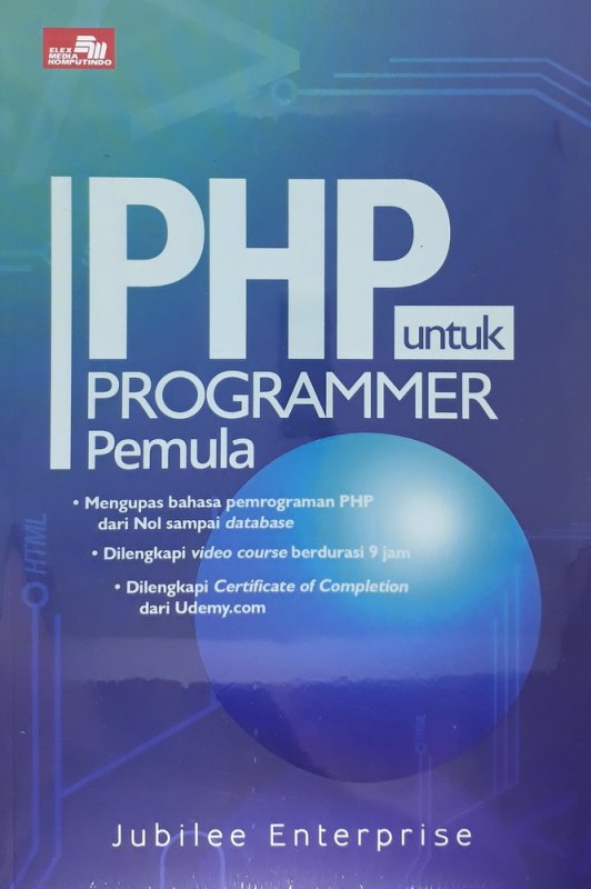 Cover Buku PHP untuk Programmer Pemula
