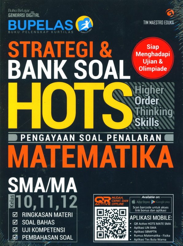 Cover Buku Strategi & Bank Soal HOTS MATEMATIKA SMA/MA