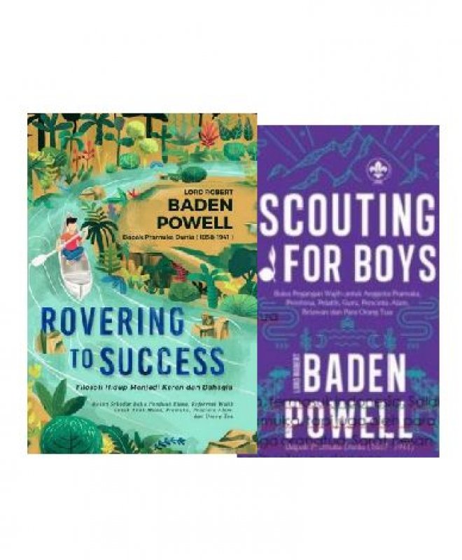 Cover Buku Paket Rovering To Success + Scouting For Boys 