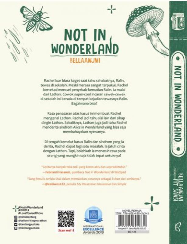 Cover Belakang Buku Not in Wonderland