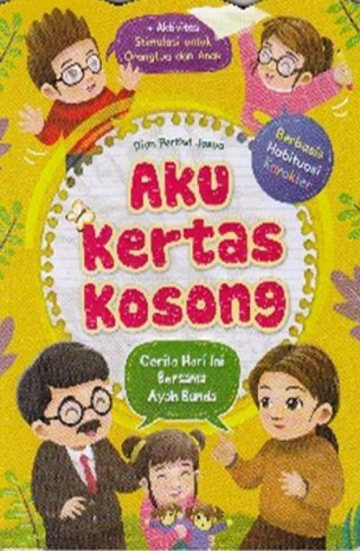 Cover Buku AKU KERTAS KOSONG
