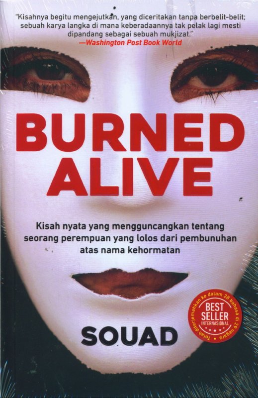 Cover Buku Burned alive (Cover Baru 2019)
