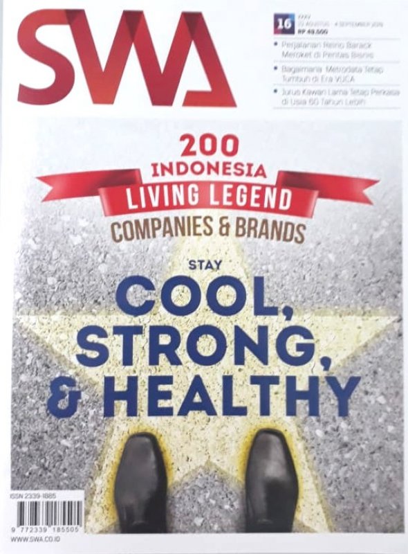 Cover Buku Majalah SWA Sembada No. 19 | 22 Agustus - 04 September 2019