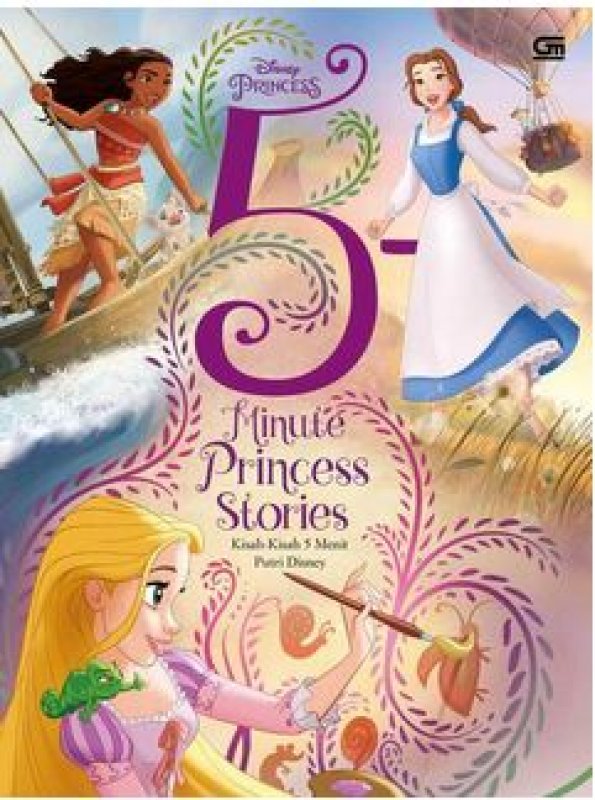 Cover Buku 5-Minute Princess Stories (Kisah-kisah 5 Menit Putri Disney)