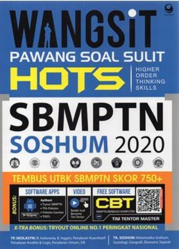 Cover Buku Wangsit (Pawang Soal Sulit) Sbmptn Soshum 2020