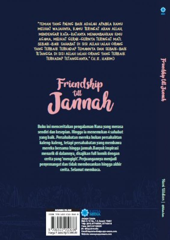 Cover Belakang Buku FRIENDSHIP TILL JANNAh [Full komik berwarna]