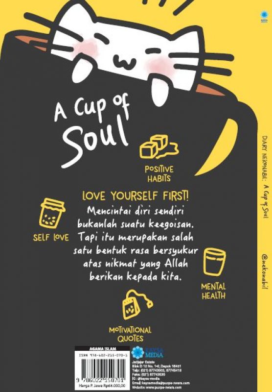 Cover Belakang Buku A CUP of SOUL [Full quotes berwarna]