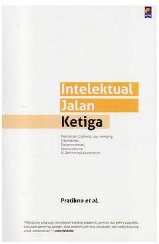 Cover Buku Intelektual Jalan Ketiga