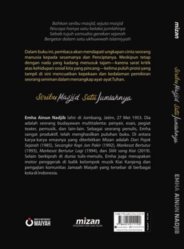 Cover Belakang Buku Seribu Masjid Satu Jumlahnya