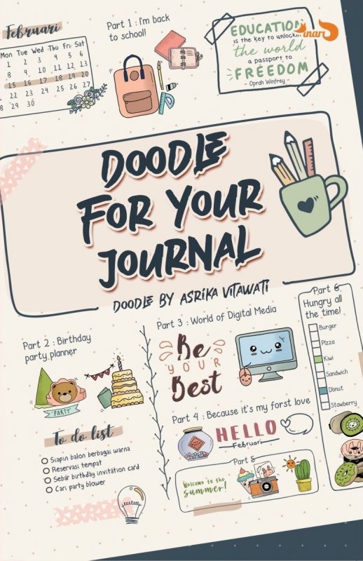 Cover Buku Doodle For Your Journal