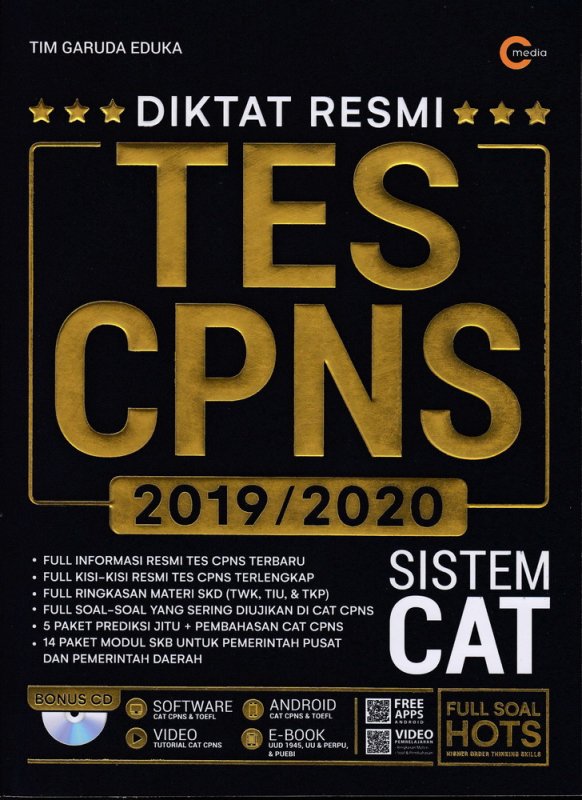 Cover Buku DIKTAT RESMI TES CPNS 2019/2020