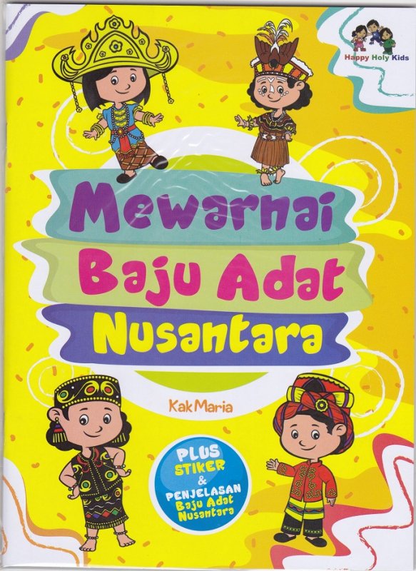 Cover Buku Mewarnai Baju Adat Nusantara