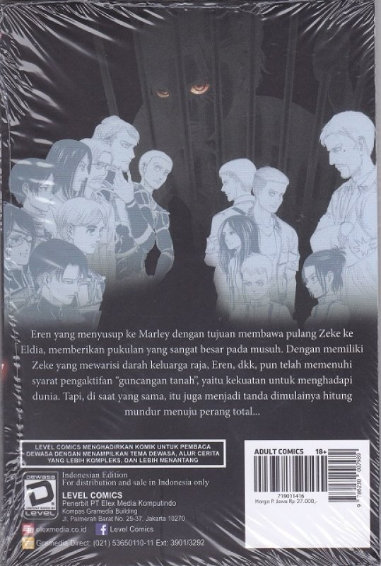 Cover Belakang Buku Lc: Attack On Titan 27