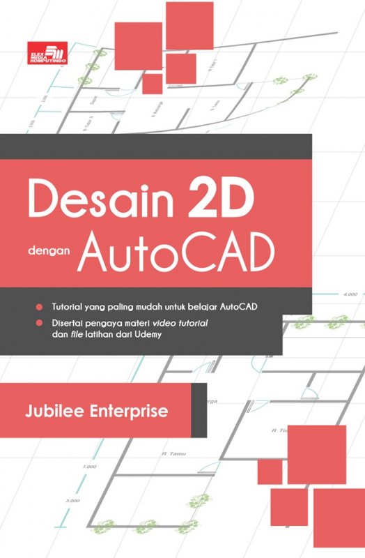 Cover Buku Desain 2D Dengan Autocad