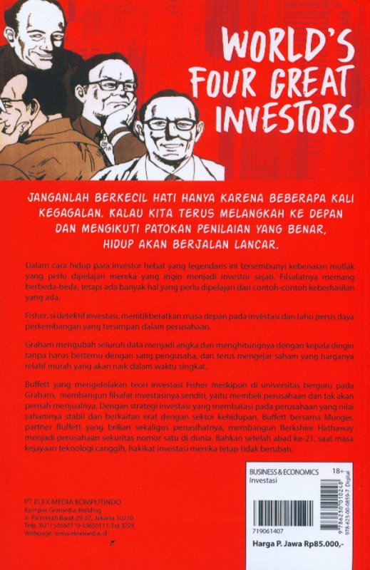Cover Belakang Buku Investment Guide Series: World`S Four Great Investors
