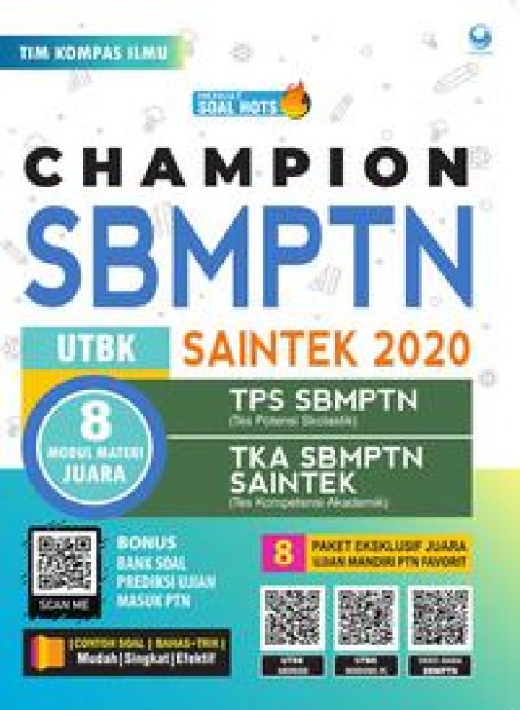 Cover Buku Champion Utbk Sbmptn Saintek 2020 - 2021