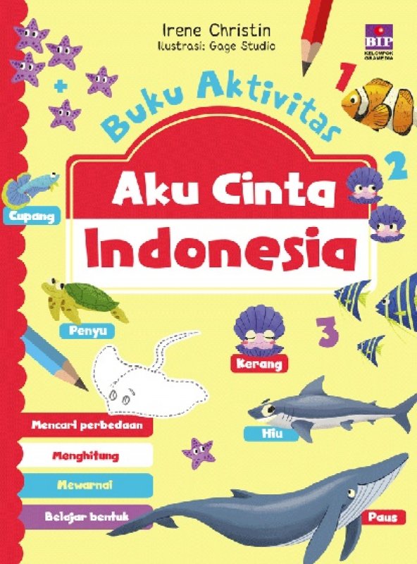 Cover Buku Buku Aktivitas Aku Cinta Indonesia