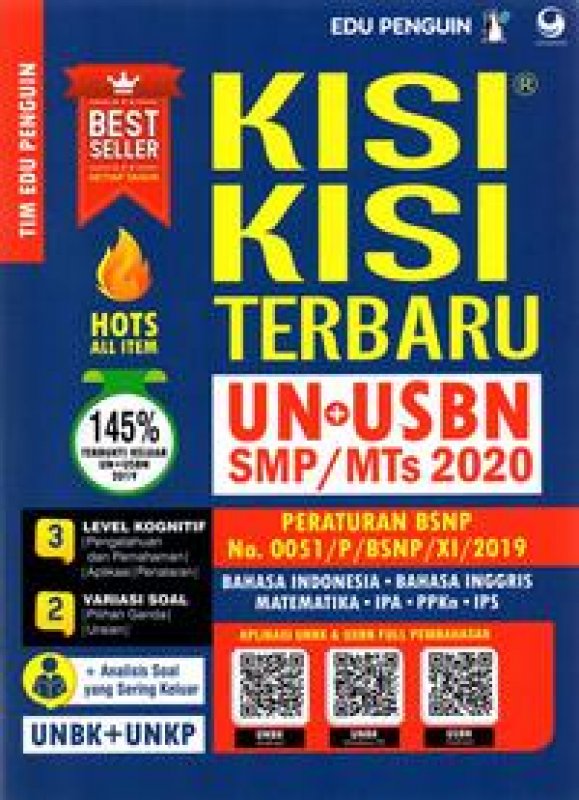 Cover Buku Kisi-Kisi Terbaru UN + USBN SMP/MTs 2020