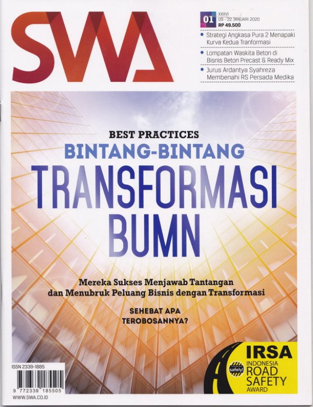 Cover Buku Majalah SWA Sembada No.01 | XXXVI 09 - 22 Januari 2020