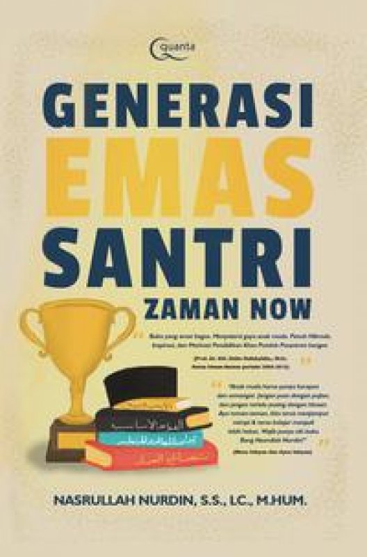 Cover Buku enerasi Emas Santri Zaman Now