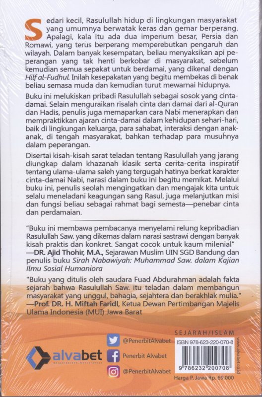 Cover Belakang Buku Jalan Damai Rasulullah
