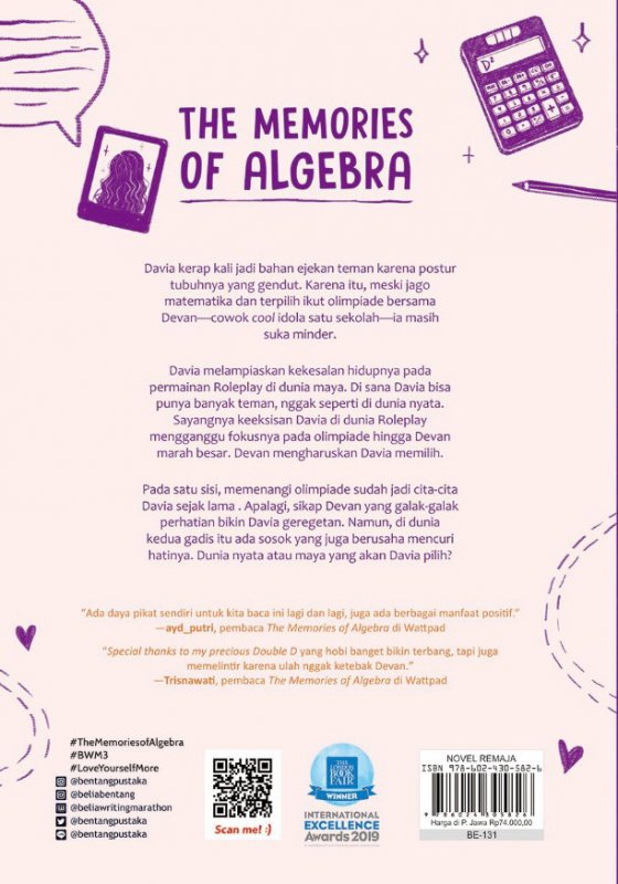 Cover Belakang Buku The Memories of Algebra