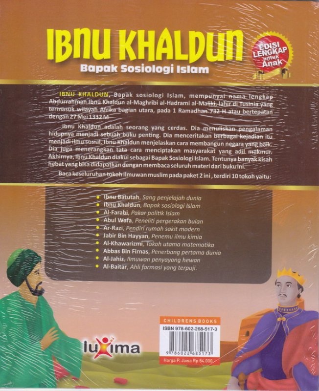 Cover Belakang Buku IBNU KHALDUN
