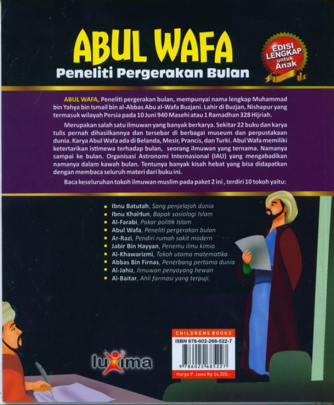 Cover ABUL WAFA: peneliti pergerakan bulan