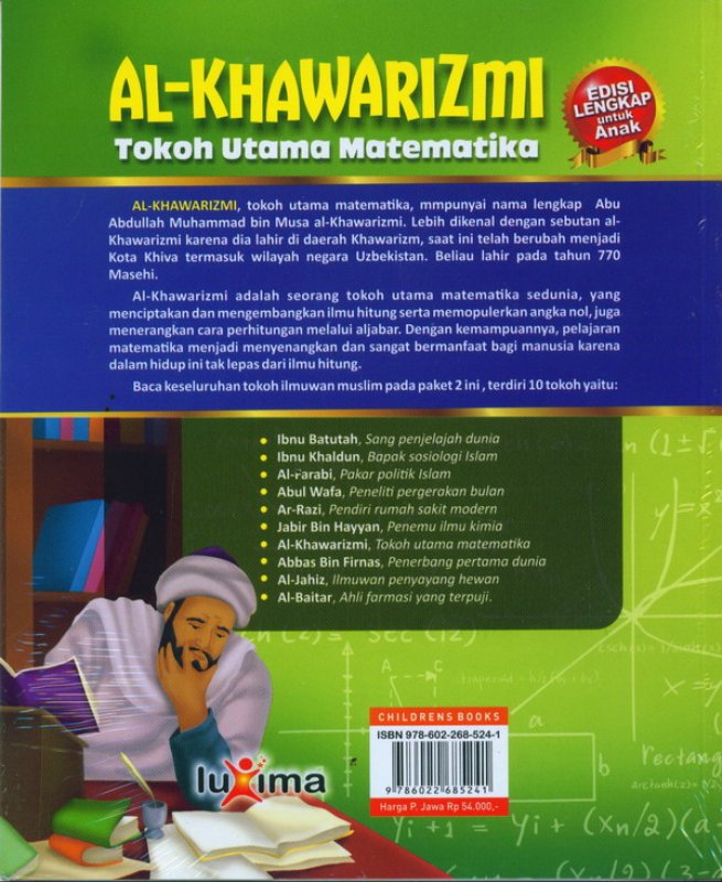 Cover Belakang Buku AL-KHAWARIZMI