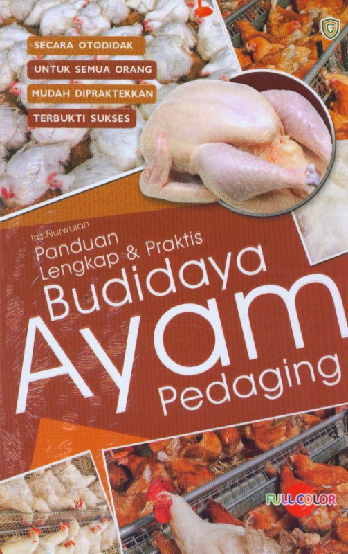 Cover Buku Panduan Lengkap & Praktis Budidaya AYAM Pedaging