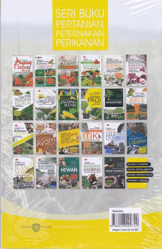Cover Belakang Buku Panduan Lengkap dan praktis Budidaya Padi Yanag Paling Menguntungkan