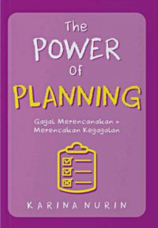 Cover Buku The Power Of Planning