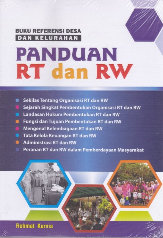 Cover Buku Buku Referensi Desa Dan Kelurahan Panduan RT Dan RW