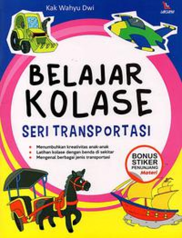 Cover Buku Belajar Kolase Seri Transportasi