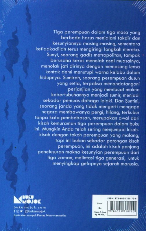 Cover Belakang Buku Sunyi Di Dada Sumirah (New Cover 2020)