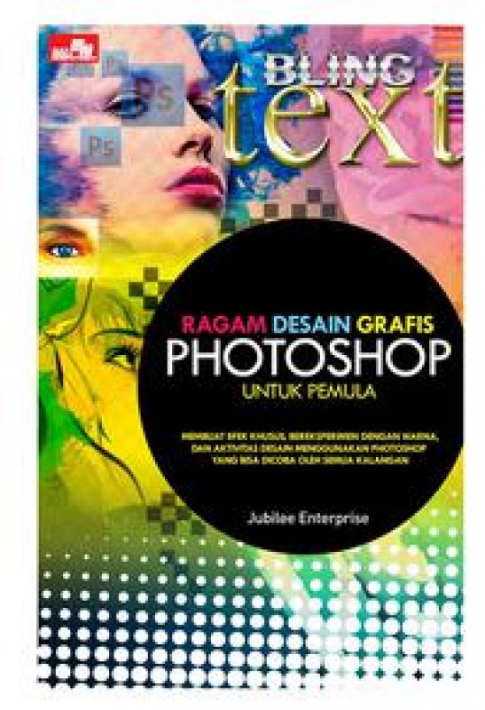 Cover Buku Ragam Desain Grafis Photoshop untuk pemula