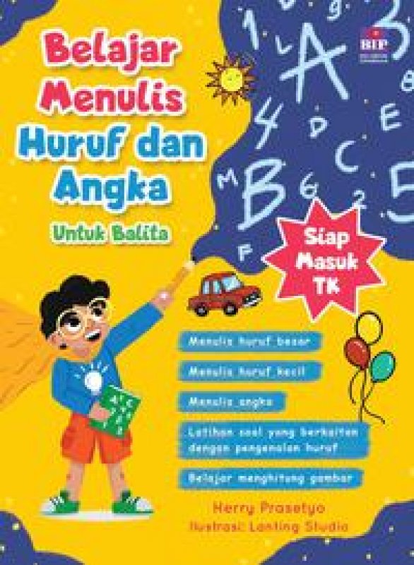 Cover Buku Belajar Menulis Huruf Dan Angka Untuk Balita