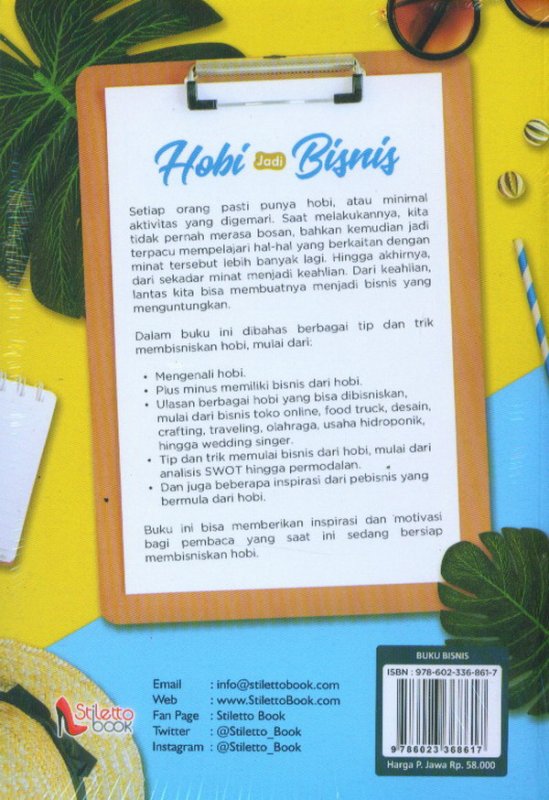 Cover Belakang Buku Hobi Jadi Bisnis