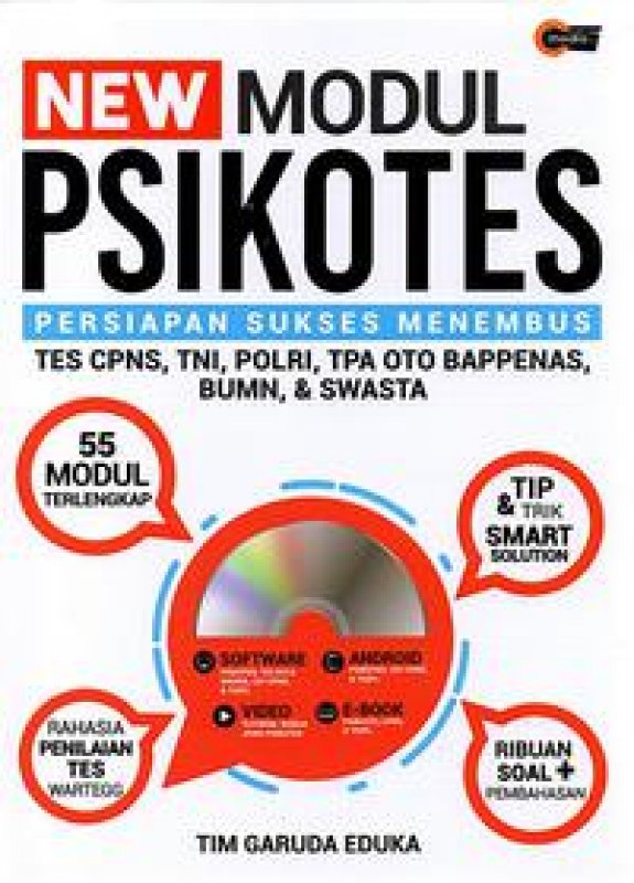 Cover Buku New Modul Psikotes (Plus Cd) (Promo Best Book)