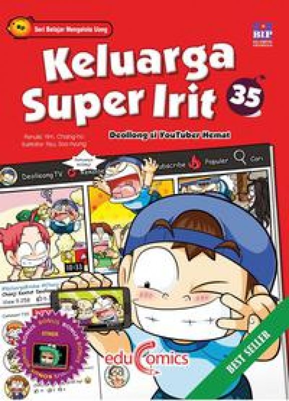 Cover Buku Educomics : Keluarga Super Irit 35: Deollong si Youtuber Hemat