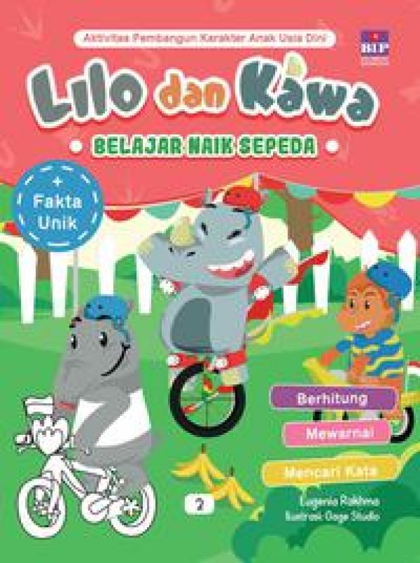 Cover Buku Lilo Dan Kawa : Belajar Naik Sepeda