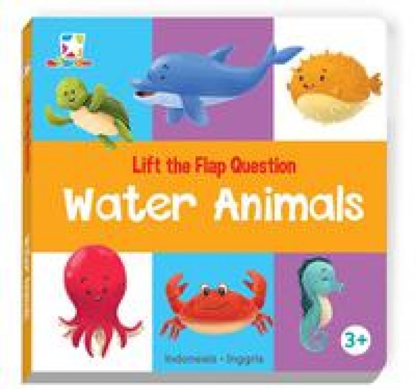 Cover Buku Opredo Lift the Flap Question - Water Animals