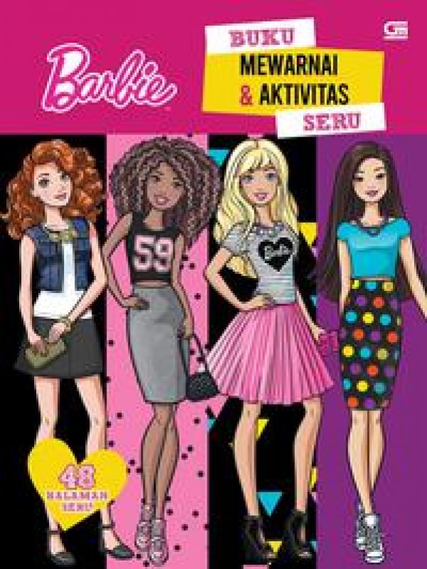 Cover Buku Barbie: Buku Mewarnai dan Aktivitas Seru