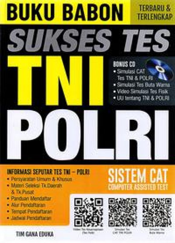 Cover Buku Buku Babon Sukses Tes Tni Polri Sistem Cat
