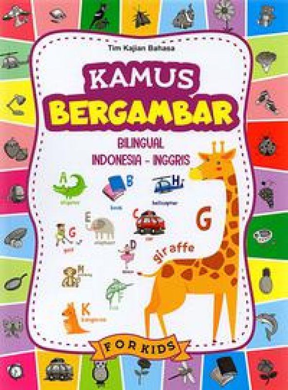 Cover Buku Kamus Bergambar Bilingual Indonesia-Inggris