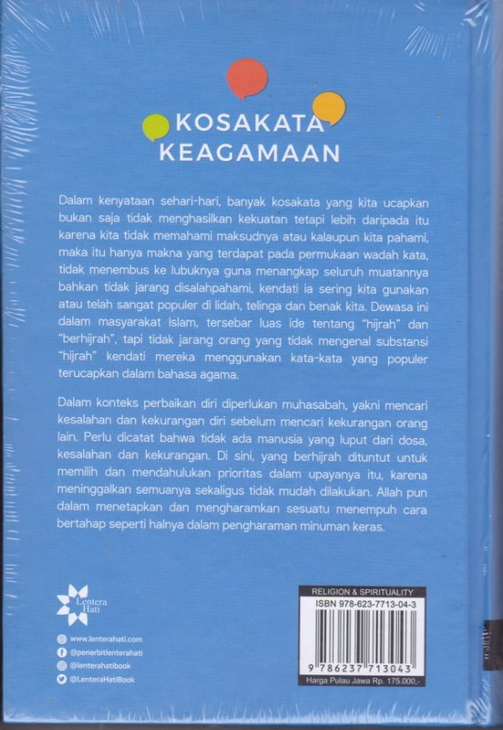 Cover Belakang Buku KOSAKATA KEAGAMAAN ( M. QUraish Shihab )