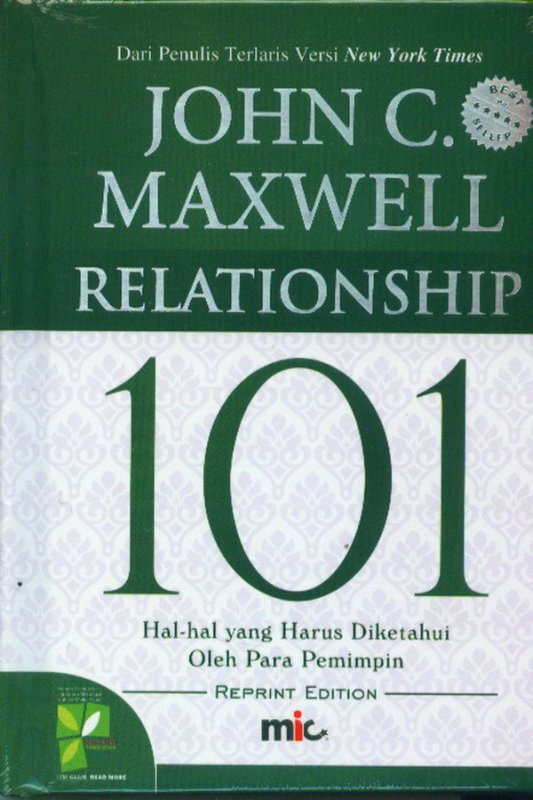 Cover Buku Relationship 101 Edisi revisi (Hard Cover)
