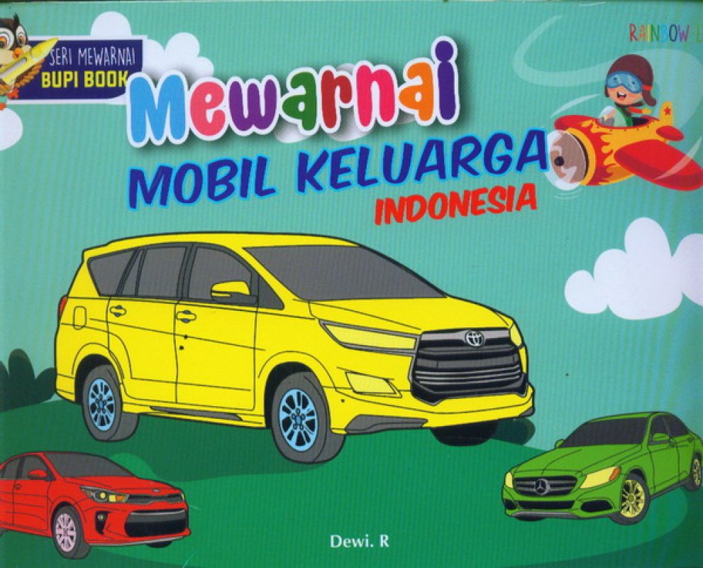 Cover Buku Seri Mewarnai Bupi Book: Mewarnai Mobil Keluarga Indonesia