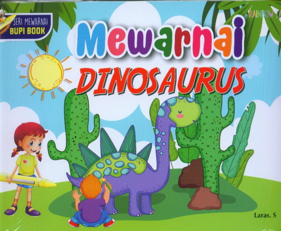 Cover Buku Seri Mewarnai Bupi Book: Mewarnai Dinosaurus